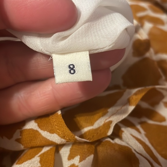 •DONCASTER•NWT 100% SILK RUFFLE GIRAFFE PRINT FRONT FULL 2-WAY ZIP DRESS SIZE 8 - Picture 10 of 10